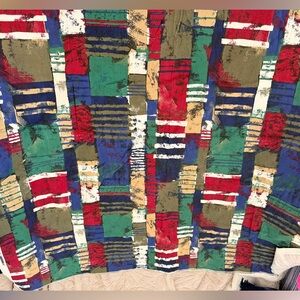 Vintage 90’s Covington Fabrics 5th Ave Design 2 yards retro patchwork pattern